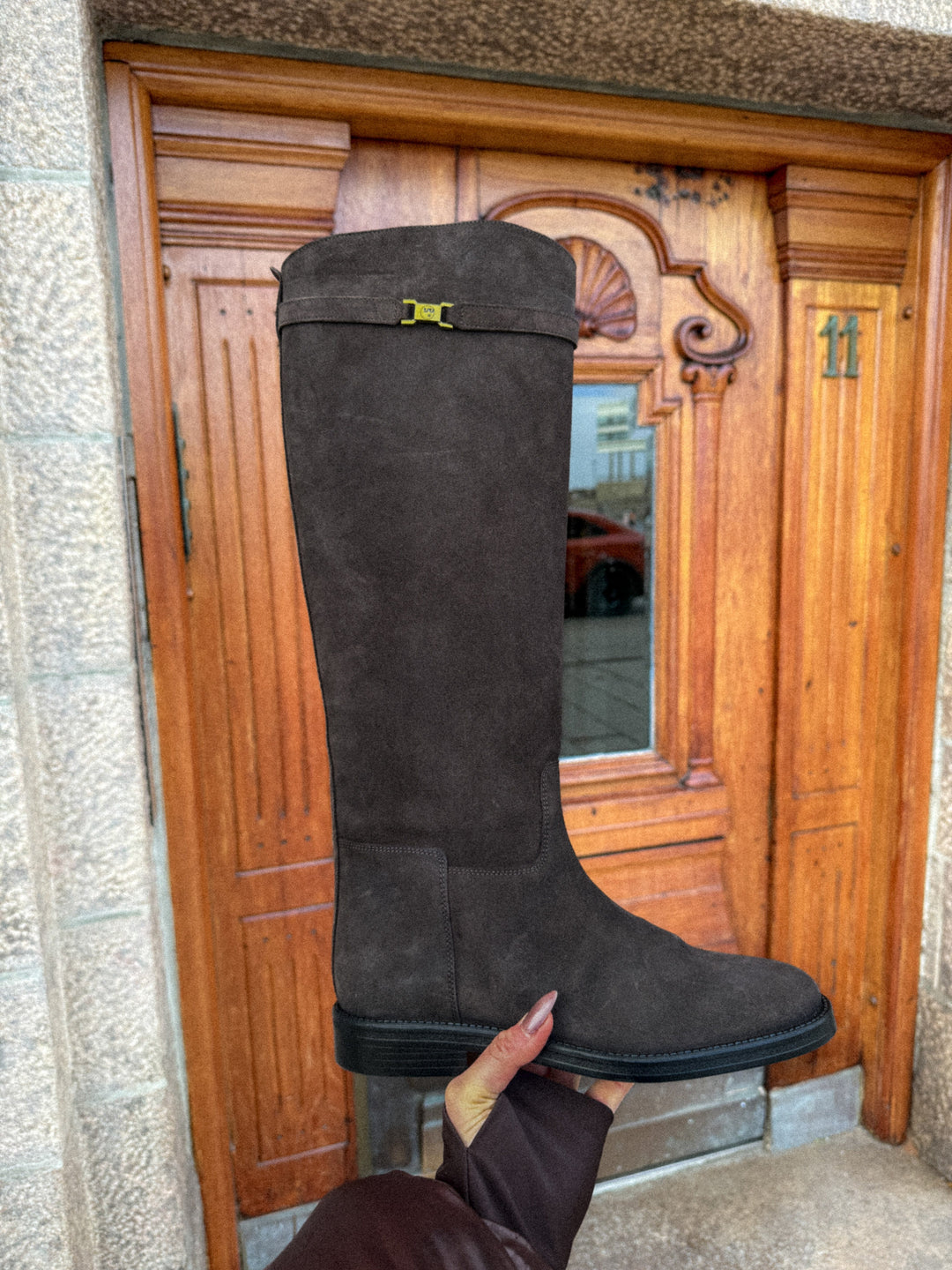 Phenumb Copenhagen - Equestra Long S Suede PB-D11-EQUES-S - Noir Cacao Støvler 