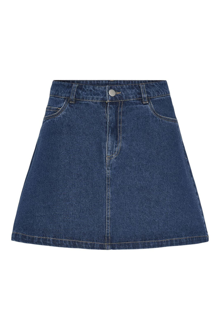 Pieces - Pcabbi A-Shape Skirt - 4642801 Medium Blue Denim