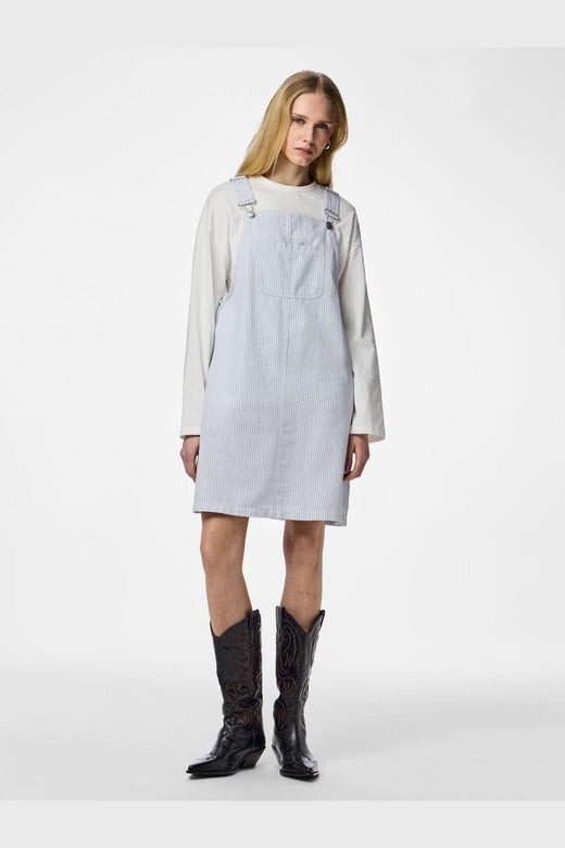 Pieces - Pcallo Dungaree Dress Fsy - 5105505 Cashmere Blue Cloud Dancer