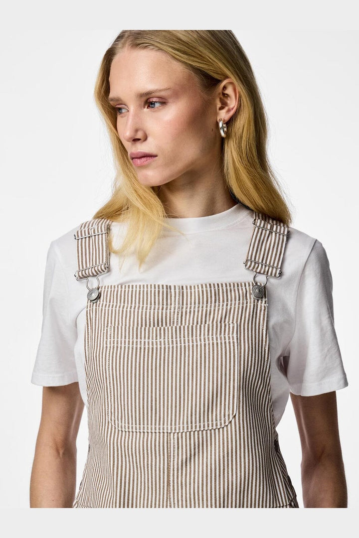 Pieces - Pcallo Dungaree Fsy - 5105195 Greige Cloud Dancer