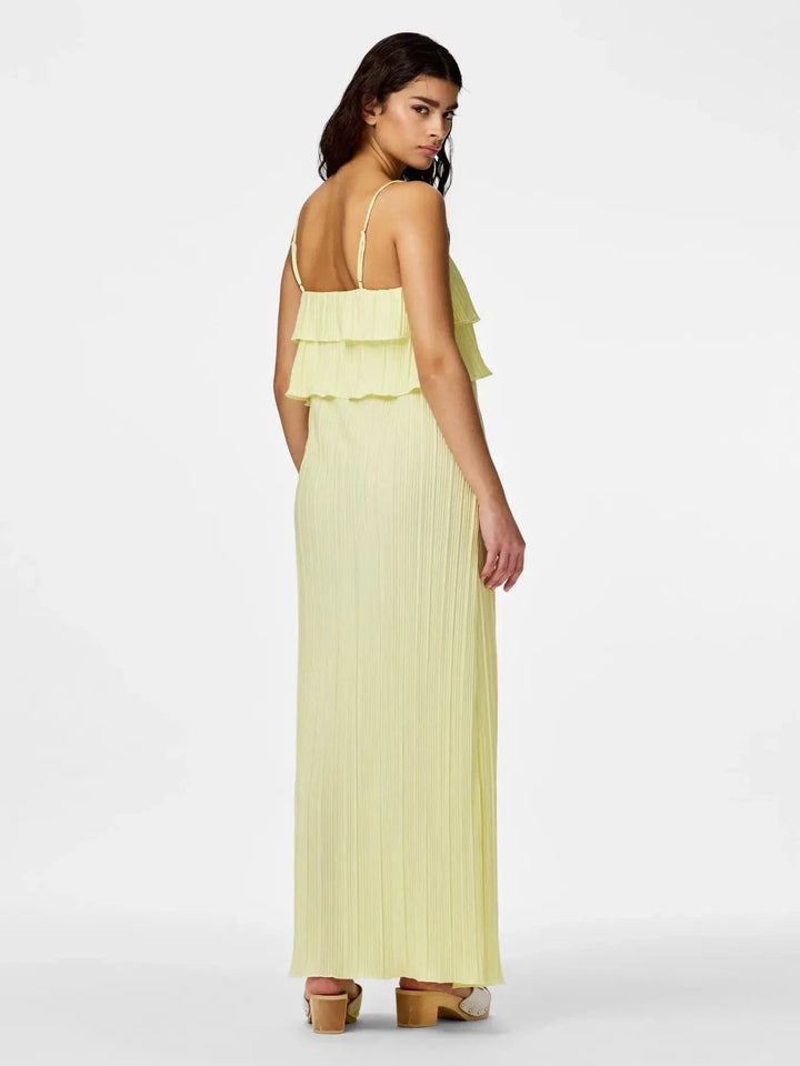 Pieces - Pcamber Sl Ankle Layred Dress Kca - 5048789 French Vanilla Kjoler 