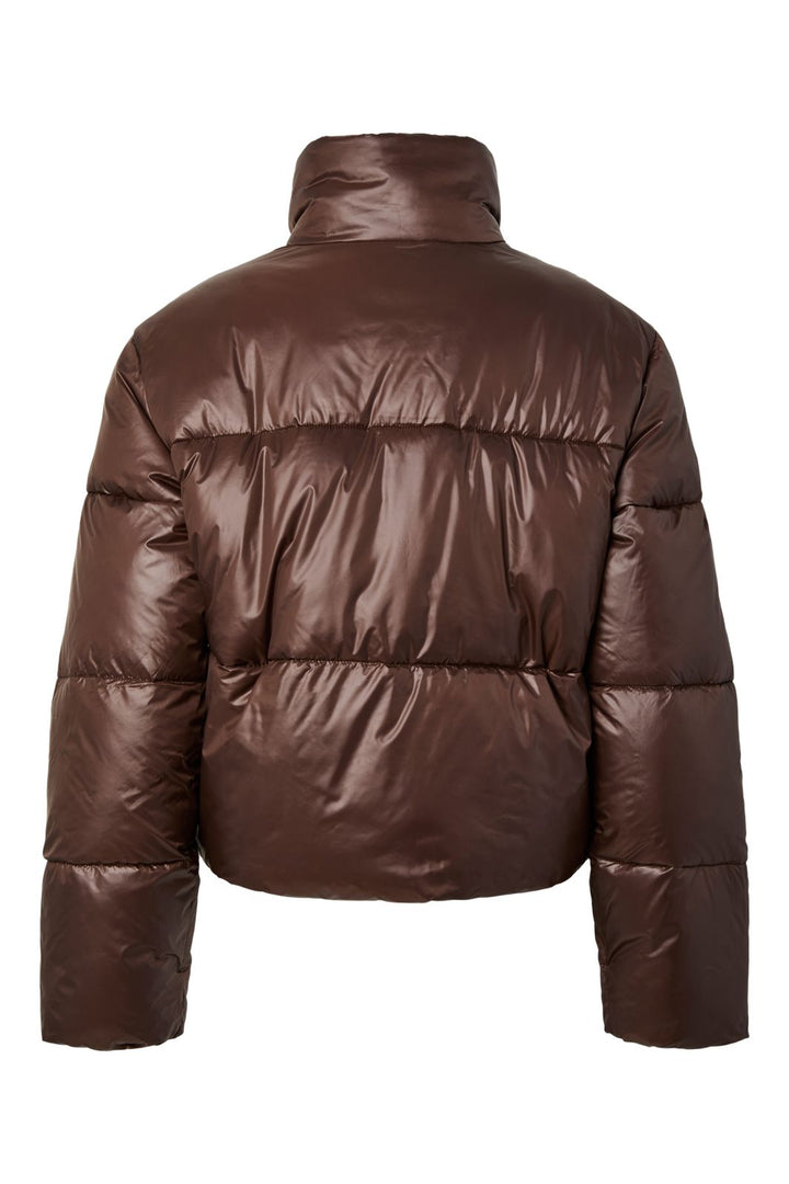 Pieces - Pcamilia Short Puffer Jacket Pwp - 5091098 Hot Fudge