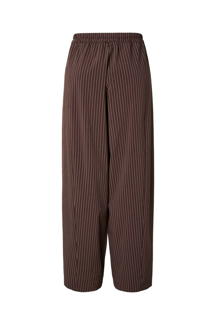 Pieces - Pcanja Barrel Pants - 5078707 Delicioso Pinstripe