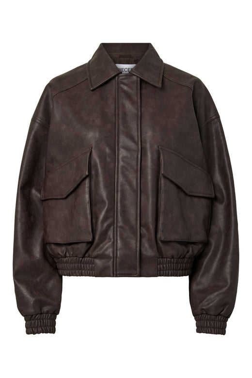 Pieces - Pcariana Bomber Jacket Wb - 5057199 Chicory Coffee