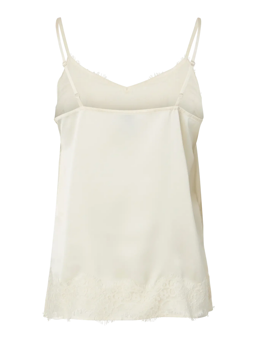 Pieces - Pcariel Sl Lace Detail Top Pp - 5049060 Birch Toppe 