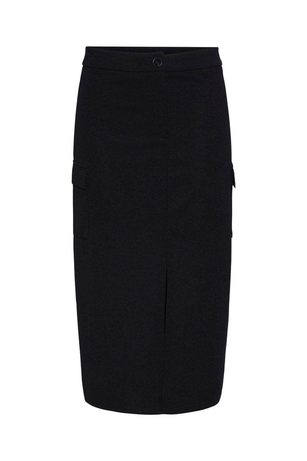 Pieces, Pcavelyn Hw Midi Skirt, Black