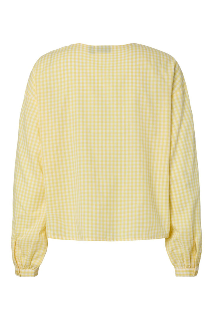 Pieces - Pcbibby Ls Binding Top - 5008820 Lemon Drop Cloud Dancer