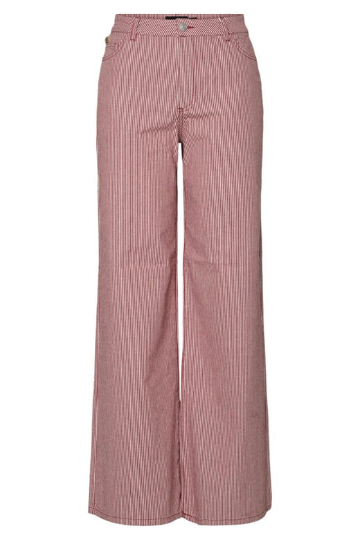 Pieces - Pcbillo Wide Denim Jeans - 4746223 Chili Oil Cloud Dancer Jeans 