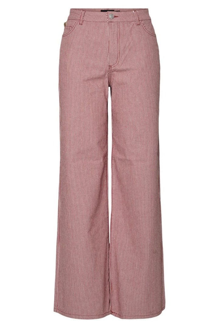 Pieces - Pcbillo Wide Denim Jeans - 4746223 Chili Oil Cloud Dancer Jeans 