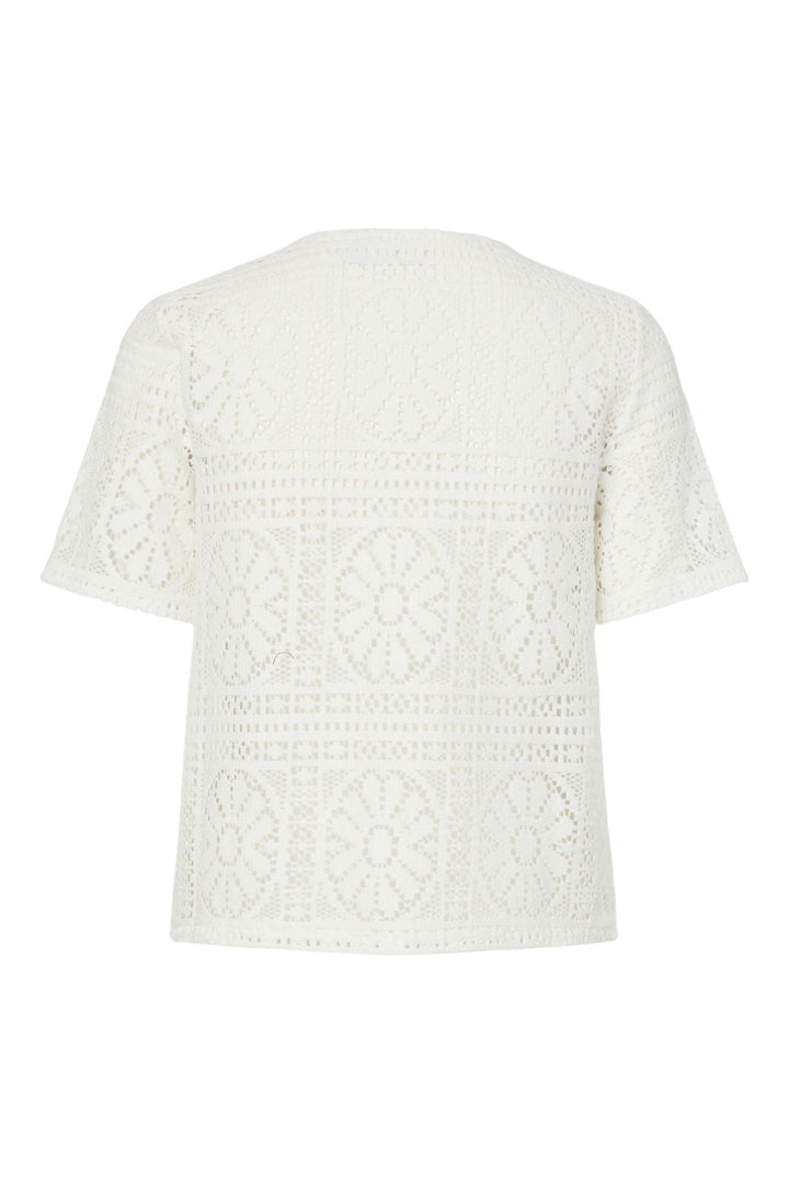 Pieces - Pcbonnie Ss Top - 4938850 Cloud Dancer