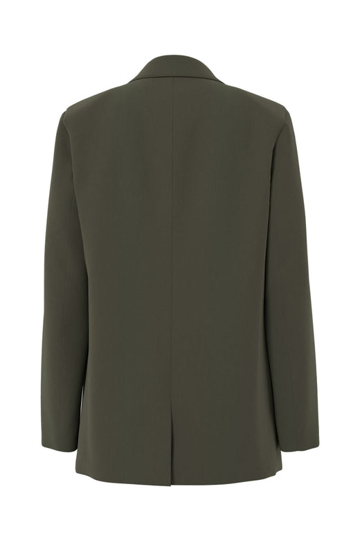 Pieces - Pcbozzy Ls Loose Blazer - 4899446 Forest Night