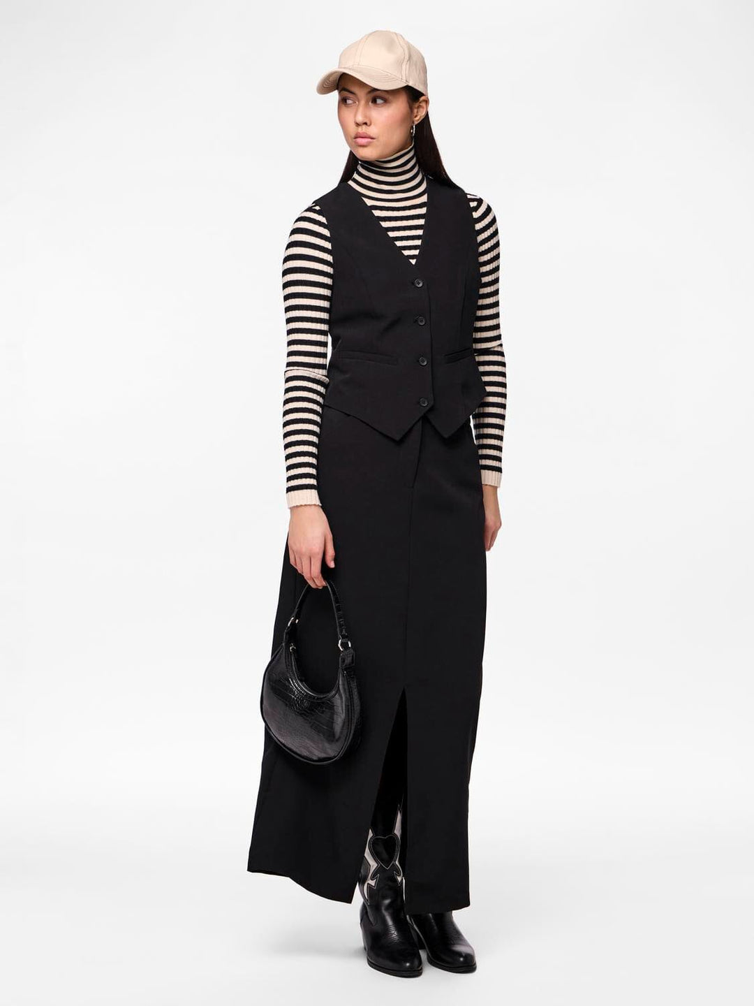 Pieces - Pcbozzy Vest - 4563734 Black Veste 