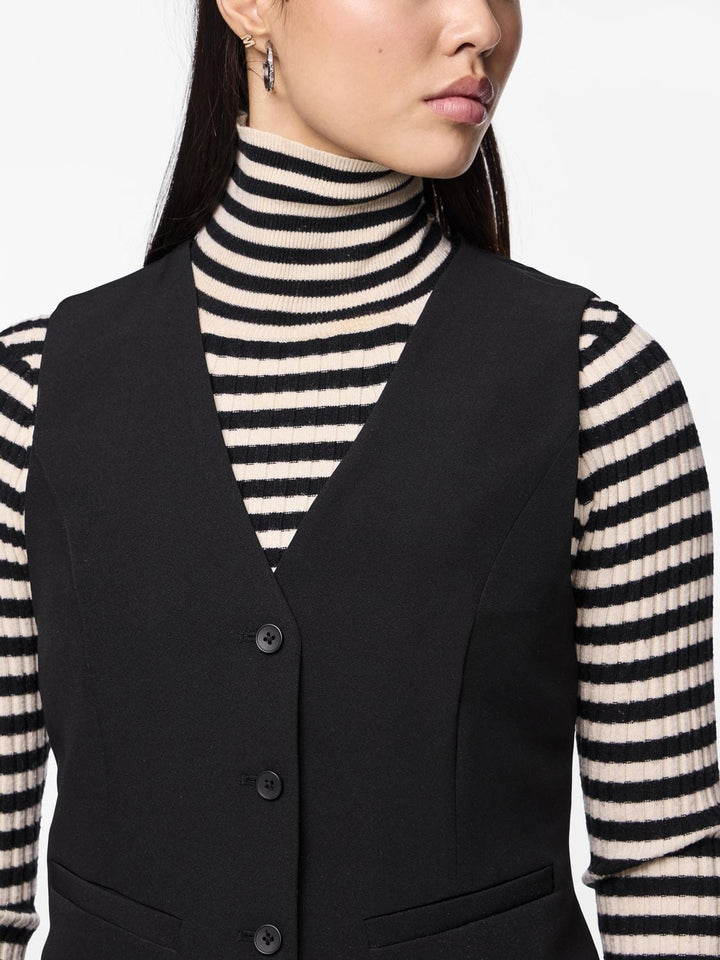 Pieces - Pcbozzy Vest - 4563734 Black Veste 