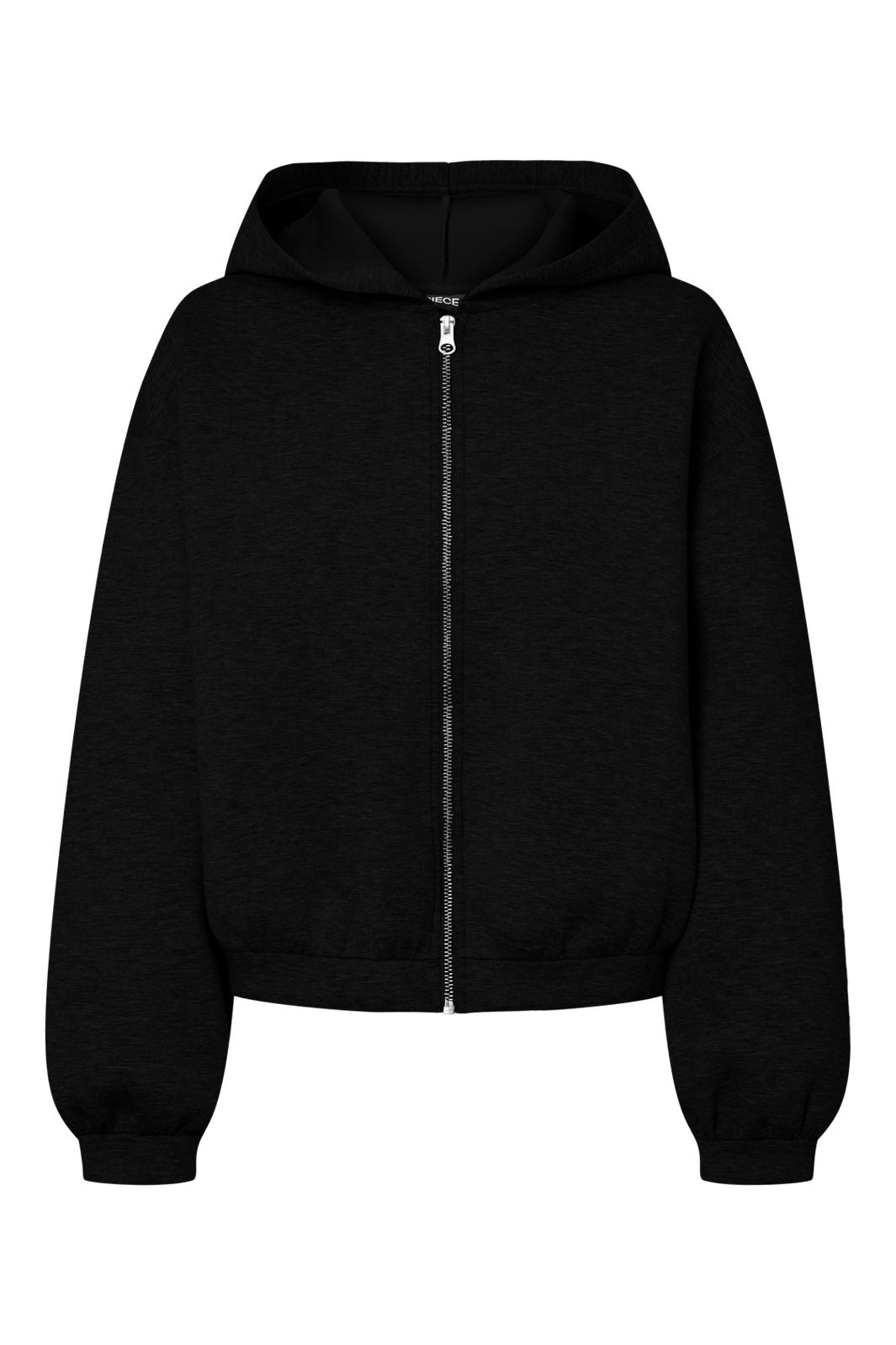 Pieces - Pcbucuba Ls Zipper Scuba Hoodie Act - 5007266 Black
