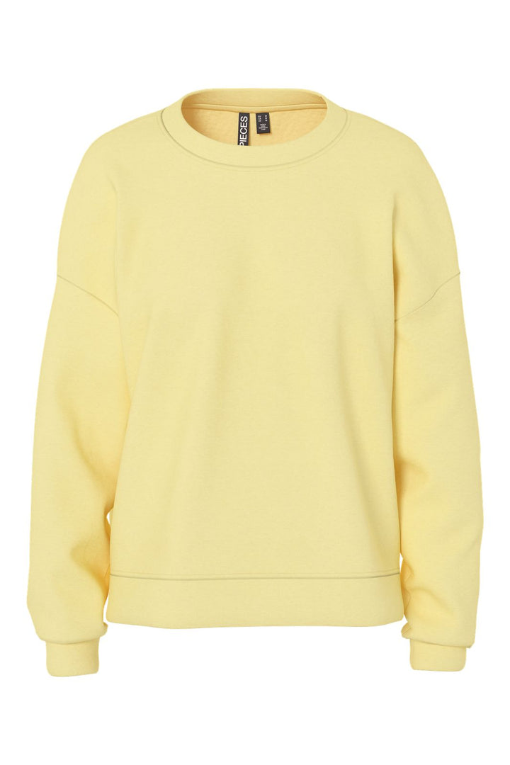 Pieces - Pcchilli Ls Loose Sweat - 4962648 Pale Banana