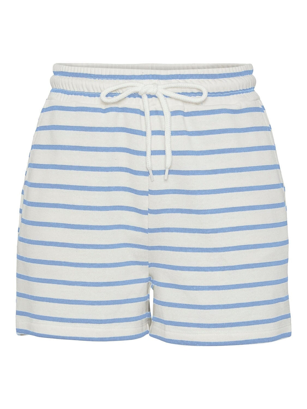 Pieces - Pcchilli Summer Shorts Stripe - 4476107 Cloud Dancer Hydrangea Shorts 