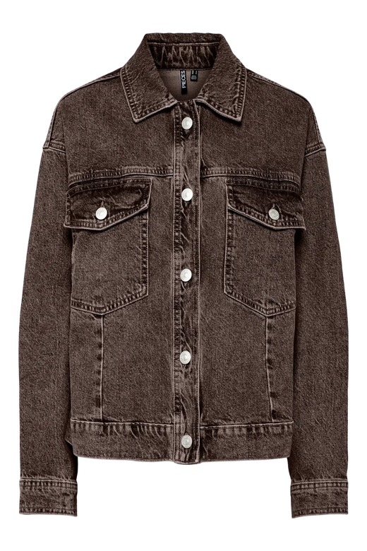 Pieces - Pcelma Denim Jacket - 4957420 Hot Fudge Jakker 