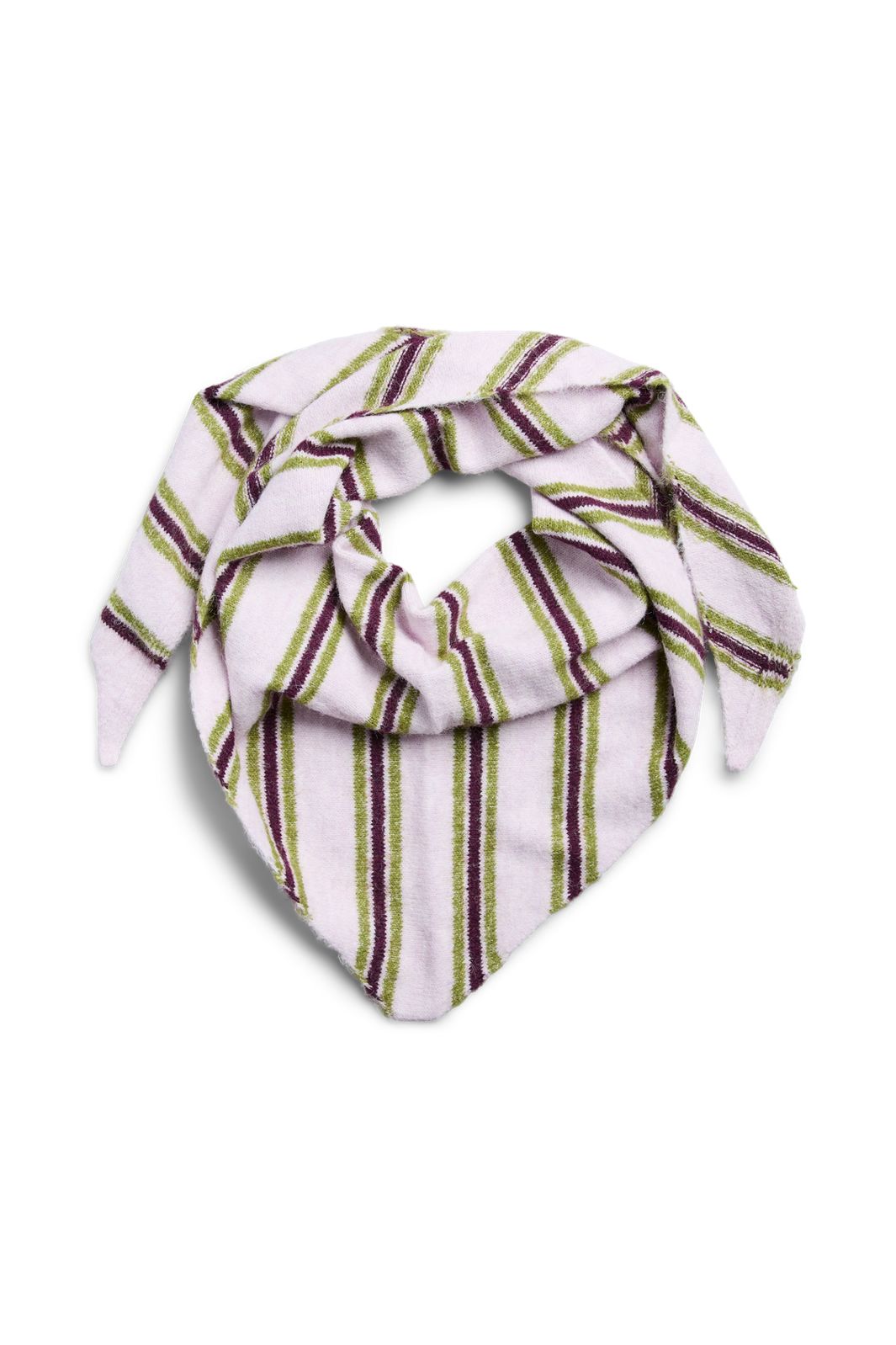 Pieces - Pcerin Triangle Scarf - 5103839 Light Lilac Woodbine/Pickled Beet
