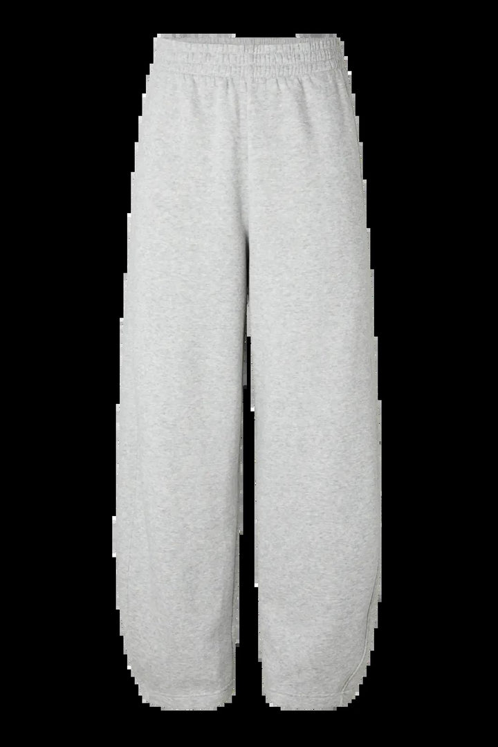 Pieces - Pcfilucca Barrel Pants - 5080302 Light Grey Melange Sweatpants 
