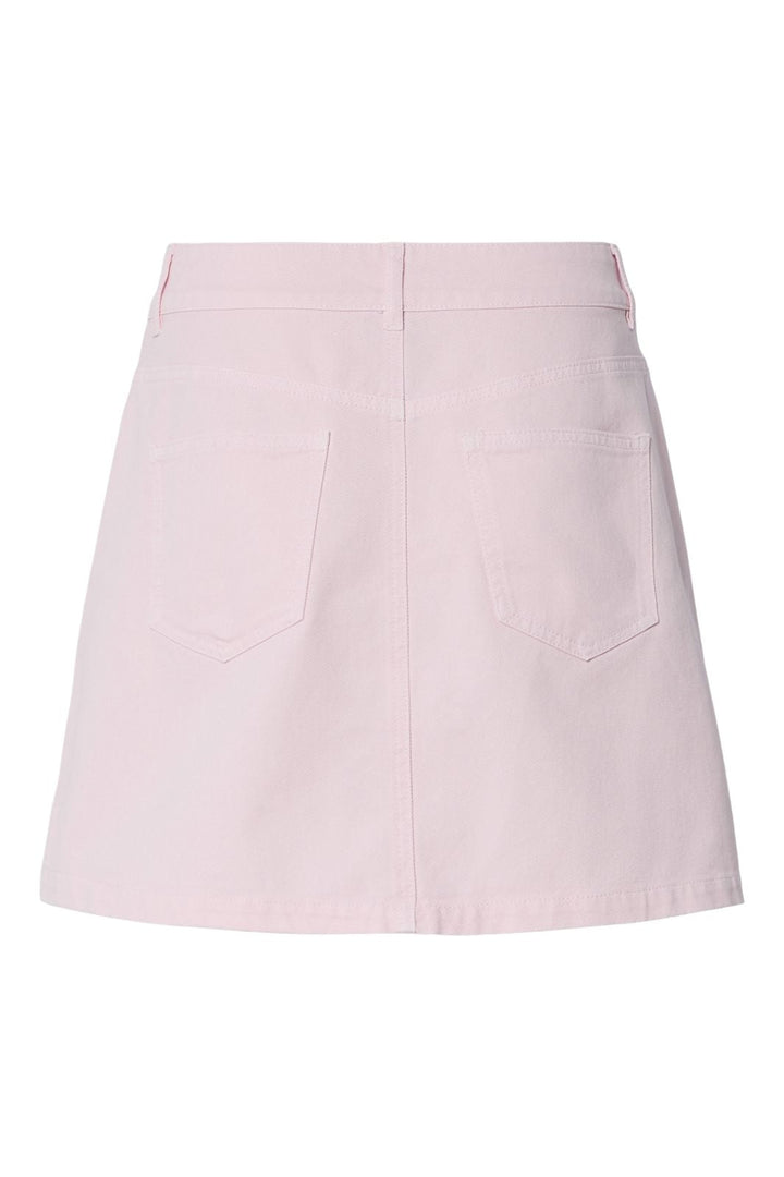 Pieces - Pcflora A-Shape Denim Skirt Fsy - 4807563 Pink-A-Boo