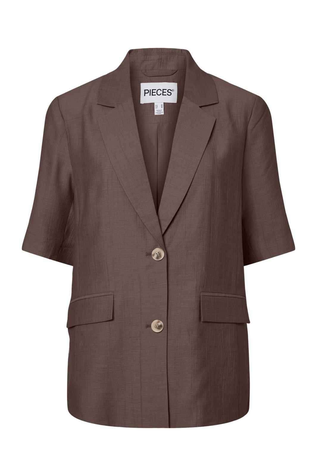 Pieces - Pcgerry 2/4 Sleeve Blazer - 5043164 Coffee Quartz