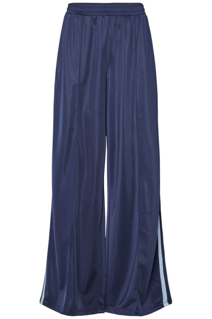 Pieces - Pcgrace Ultra Wide Pants Fsy - 4756232 Cashmere Blue Stripe Bukser 