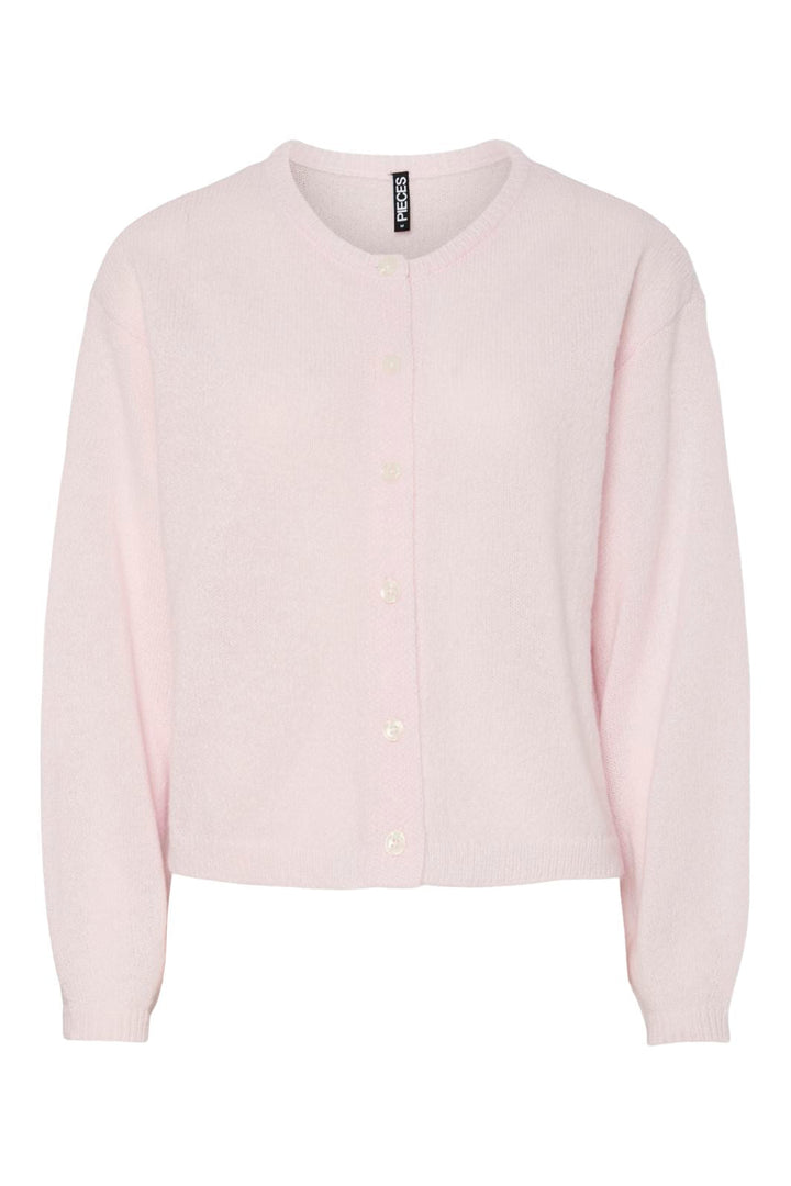 Pieces - Pcida Ls O-Neck Knit Cardigan - 4805039 Pink-A-Boo