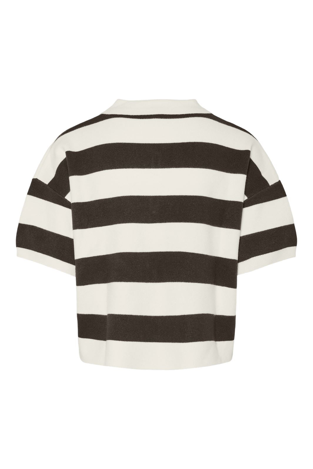 Pieces - Pcjassy Ss Short Polo Knit Fsy - 4884100 Delicioso Coconut Milk