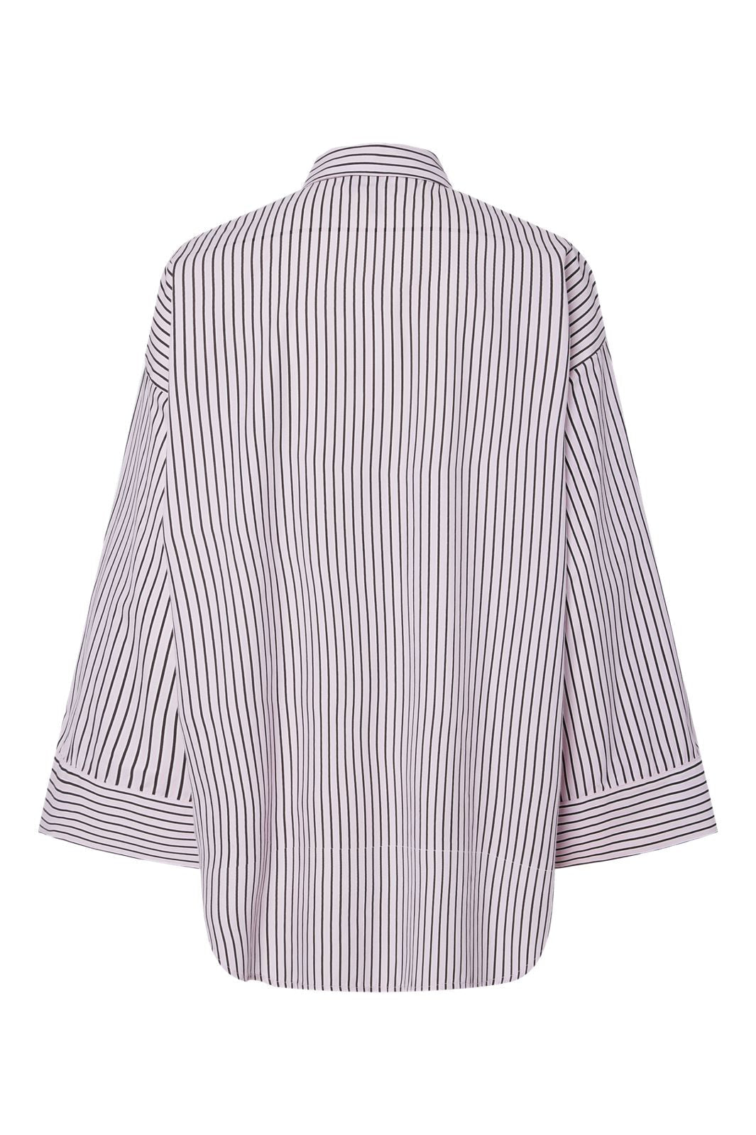 Forhåndsbestilling - Pieces - Pcjenna Ls Long Shirt - 4945039 Pink Tulle Delicioso And Bright White