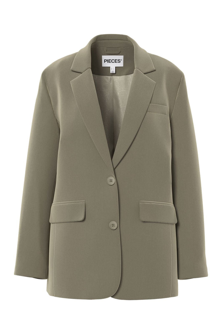 Pieces - Pckamil Ls Loose Blazer - 4899451 Overland Trek