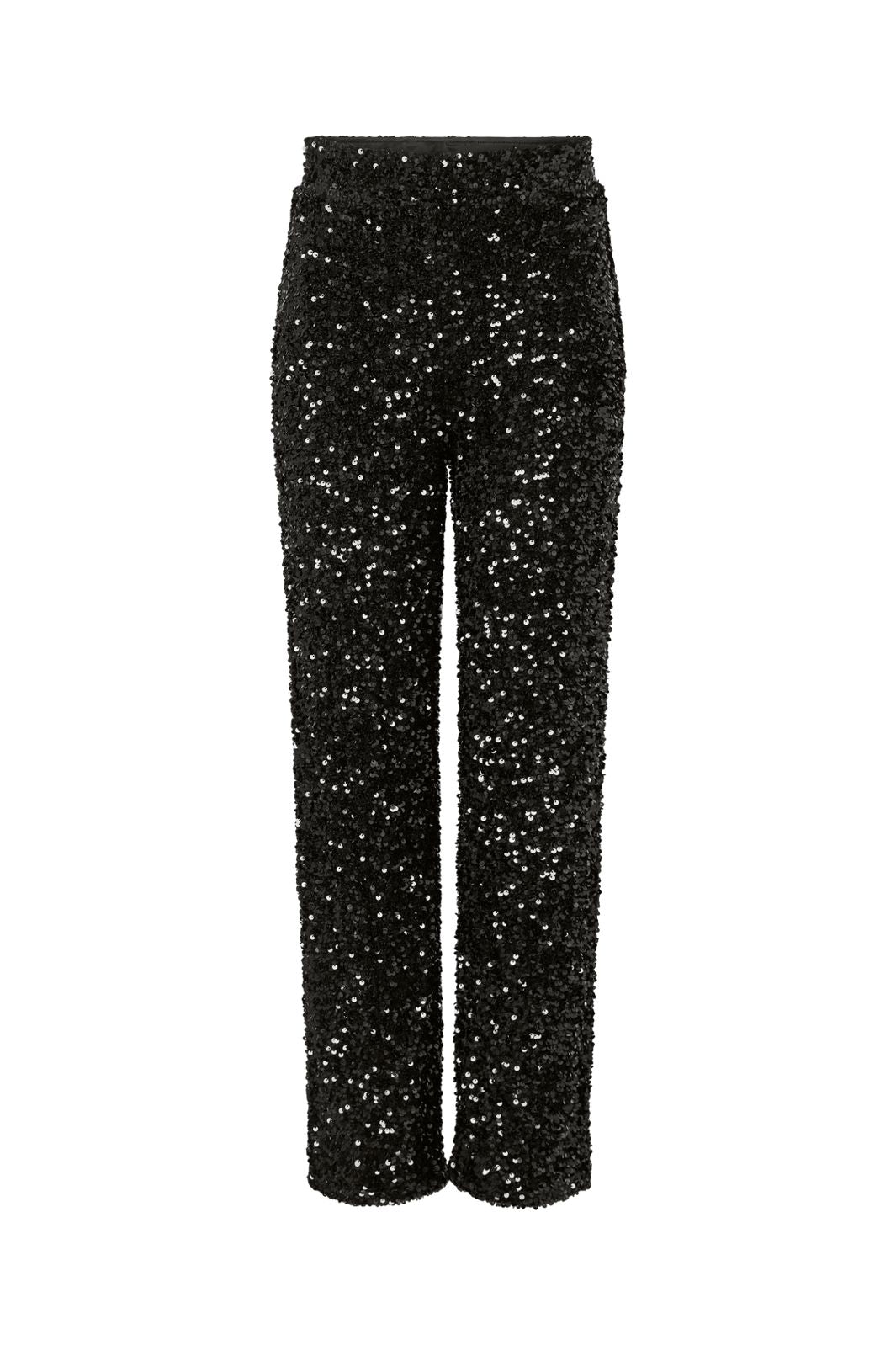 Pieces - Pckammy Wide Pant - 5170235 Black Black Sequins