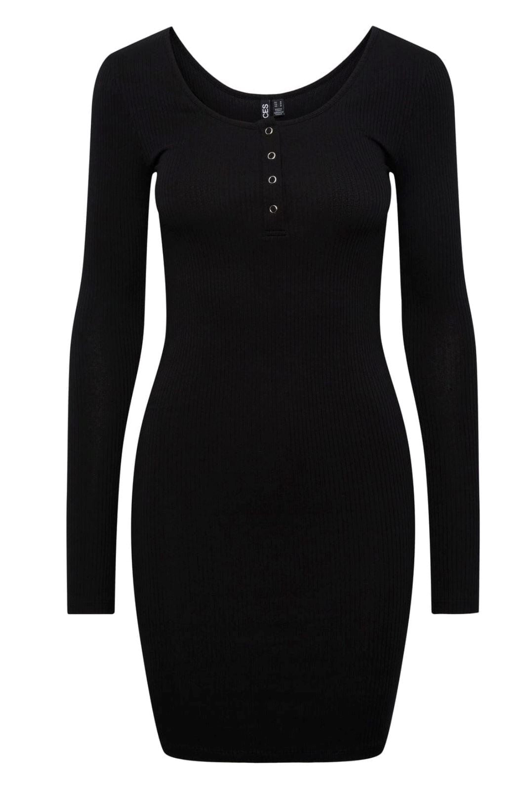 Pieces - Pckitte Ls Dress - 4402110 Black Kjoler 