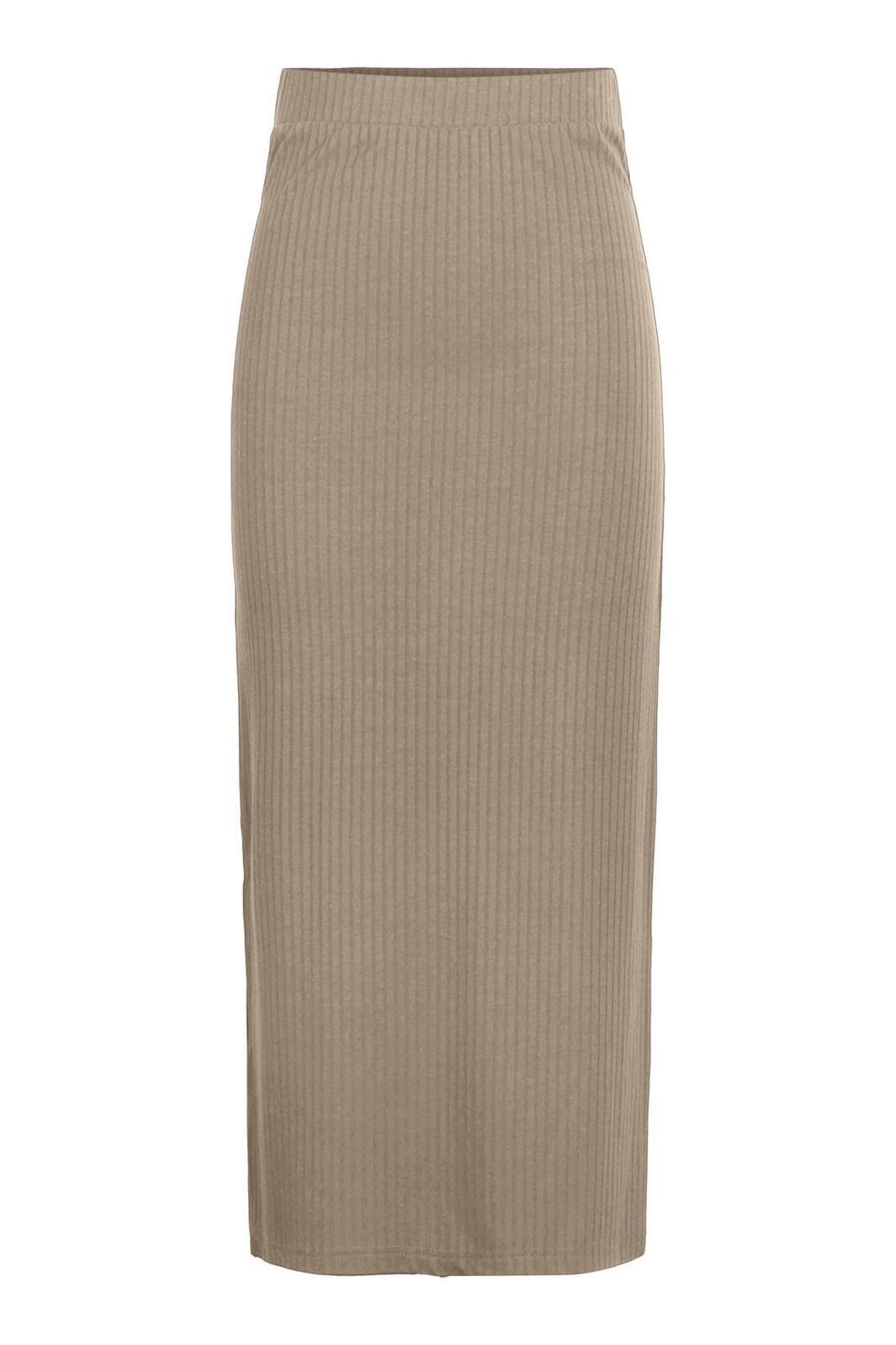 Pieces, Pckylie Mw Midi Skirt, Silver Mink