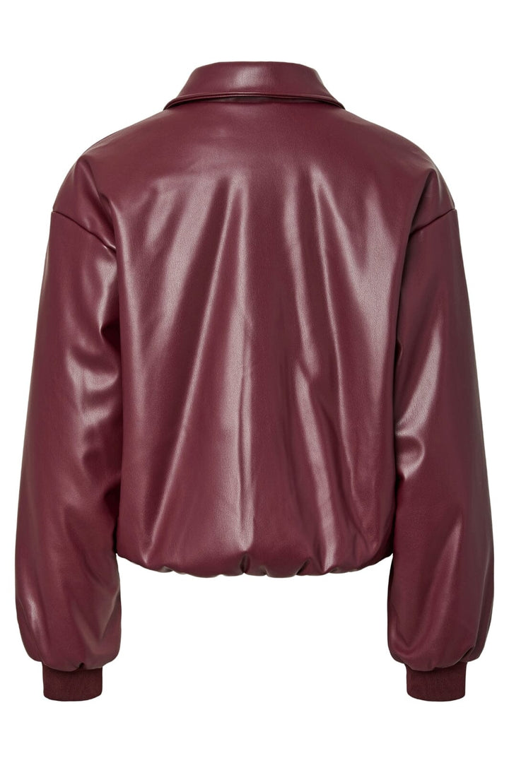 Pieces - Pclara Padded Coated Bomber Jacket - 4948870 Tawny Port Jakker 