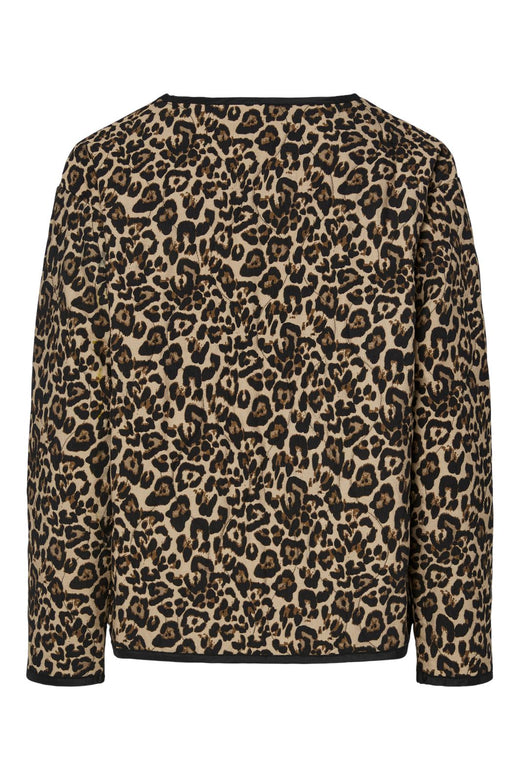 Pieces - Pcmalina Ls Quilted Jacket 17161747 - 4876317 - Silver Mink Leo