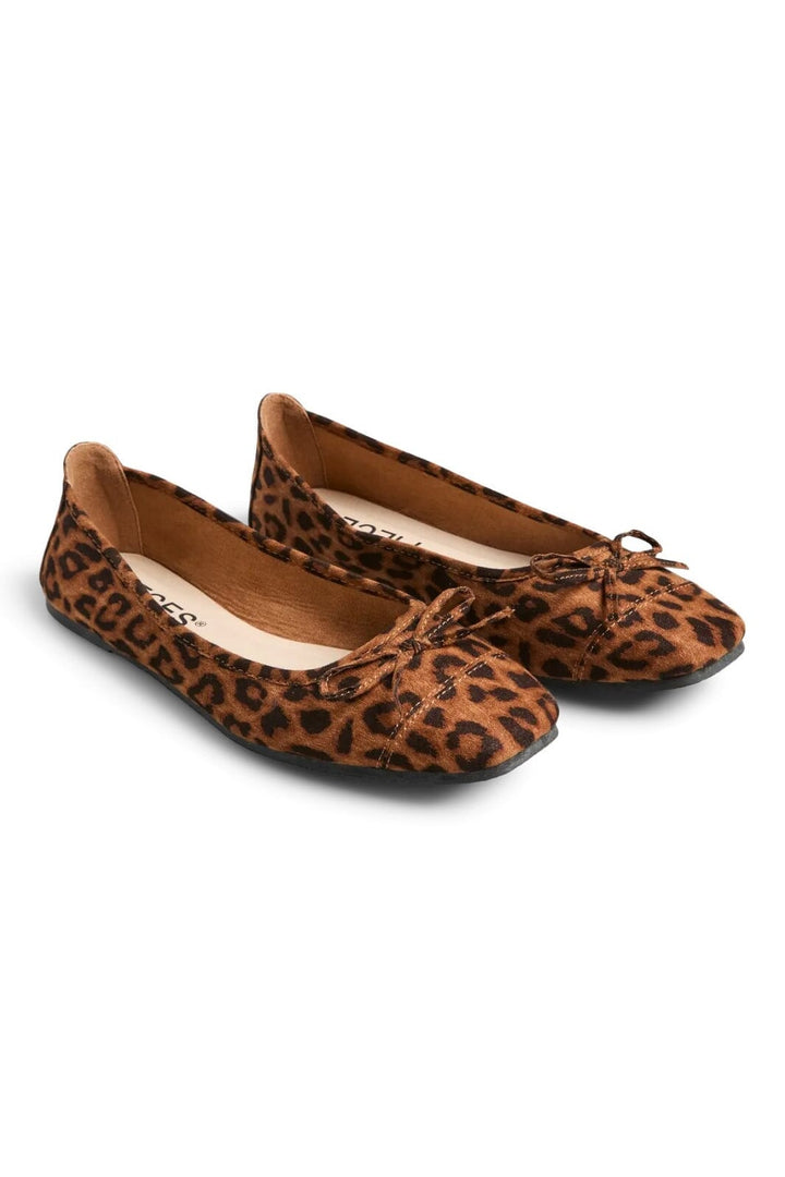 Pieces - Pcmaria Ballerina - 4849165 Black Dark Brown Leo