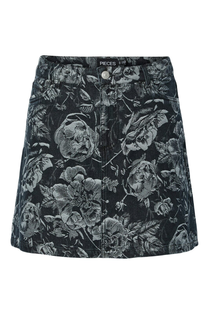 Pieces - Pcmarosa Denim Skirt - 4871309 Black Rose