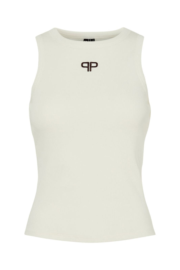 Pieces - Pcmimi Sl Tank Top - 4943606 Coconut Milk Pp - Delicioso