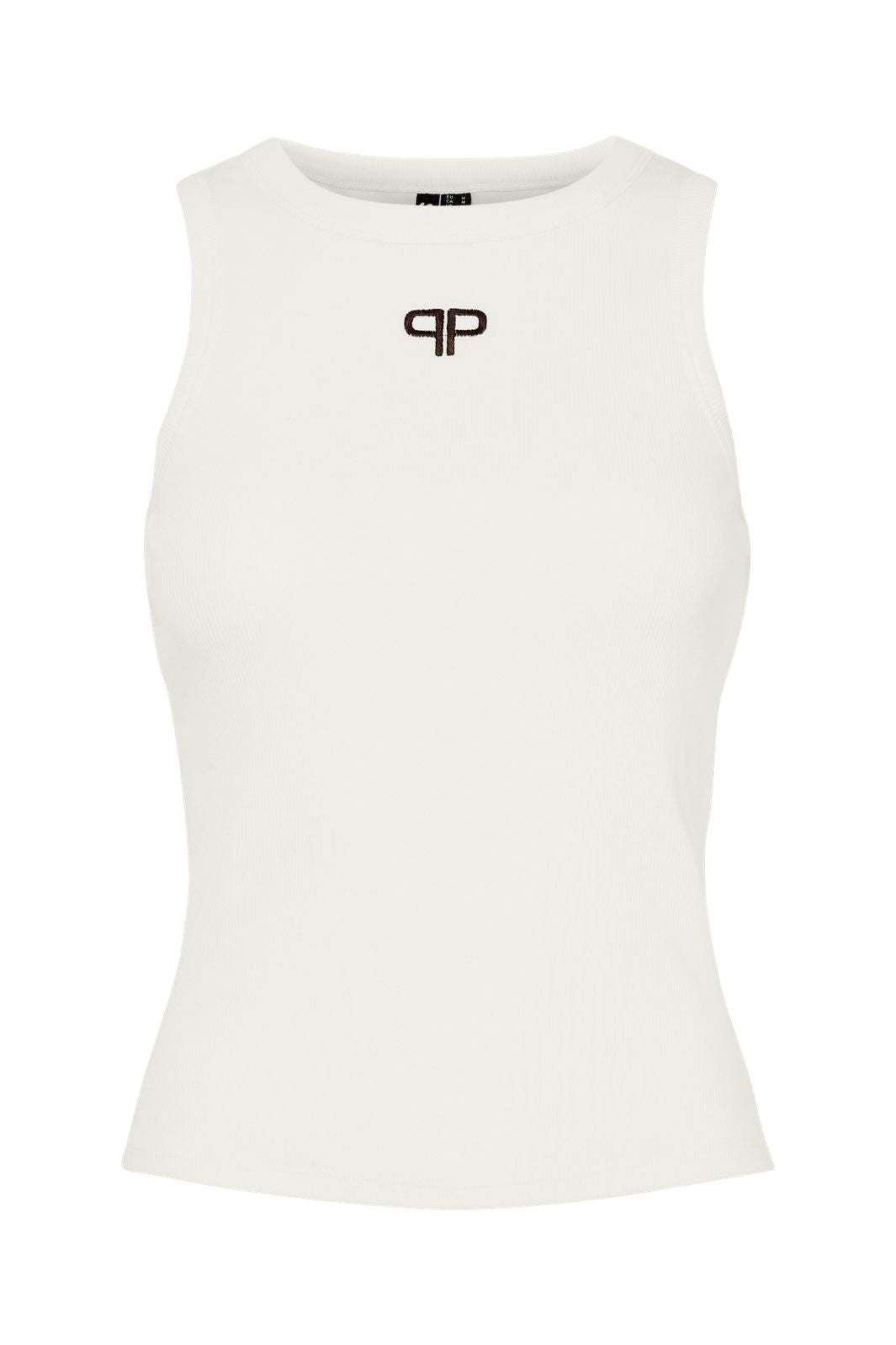 Pieces - Pcmimi Sl Tank Top - 5180096 Cloud Dancer Pp Delicioso