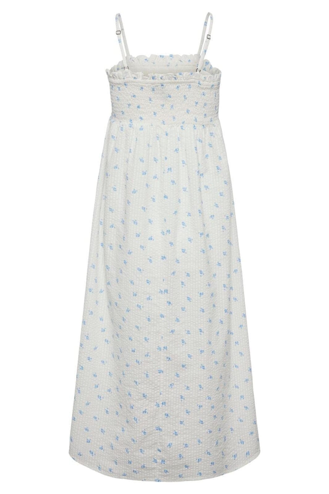 Pieces - Pcmira Strap Midi Dress - 4362014 Cloud Dancer All Aboard Flower Kjoler 