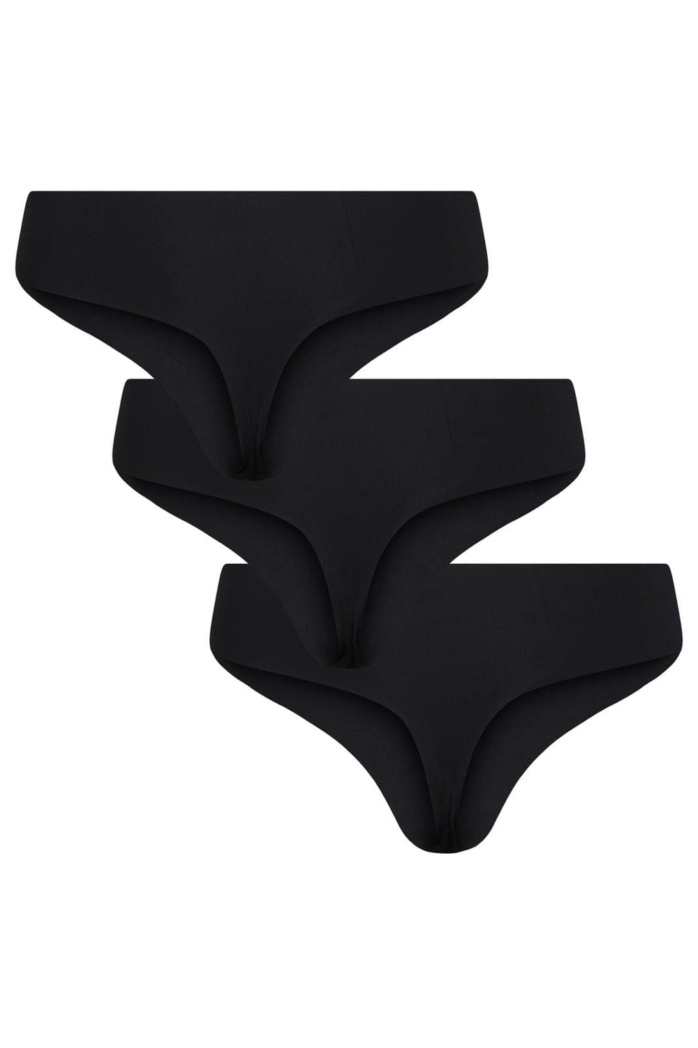Pieces, Pcnamee Thong 3-Pack, Black 3