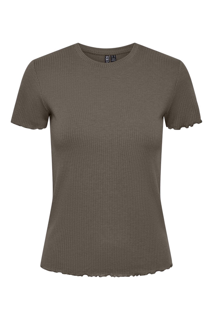 Pieces - Pcnicca Ss O-Neck Top - 4622456 Morel