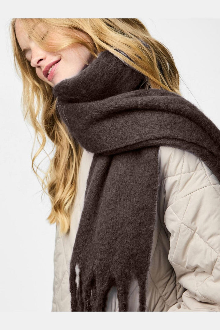 Pieces - Pcnikita Long Scarf - 4803823 Hot Fudge