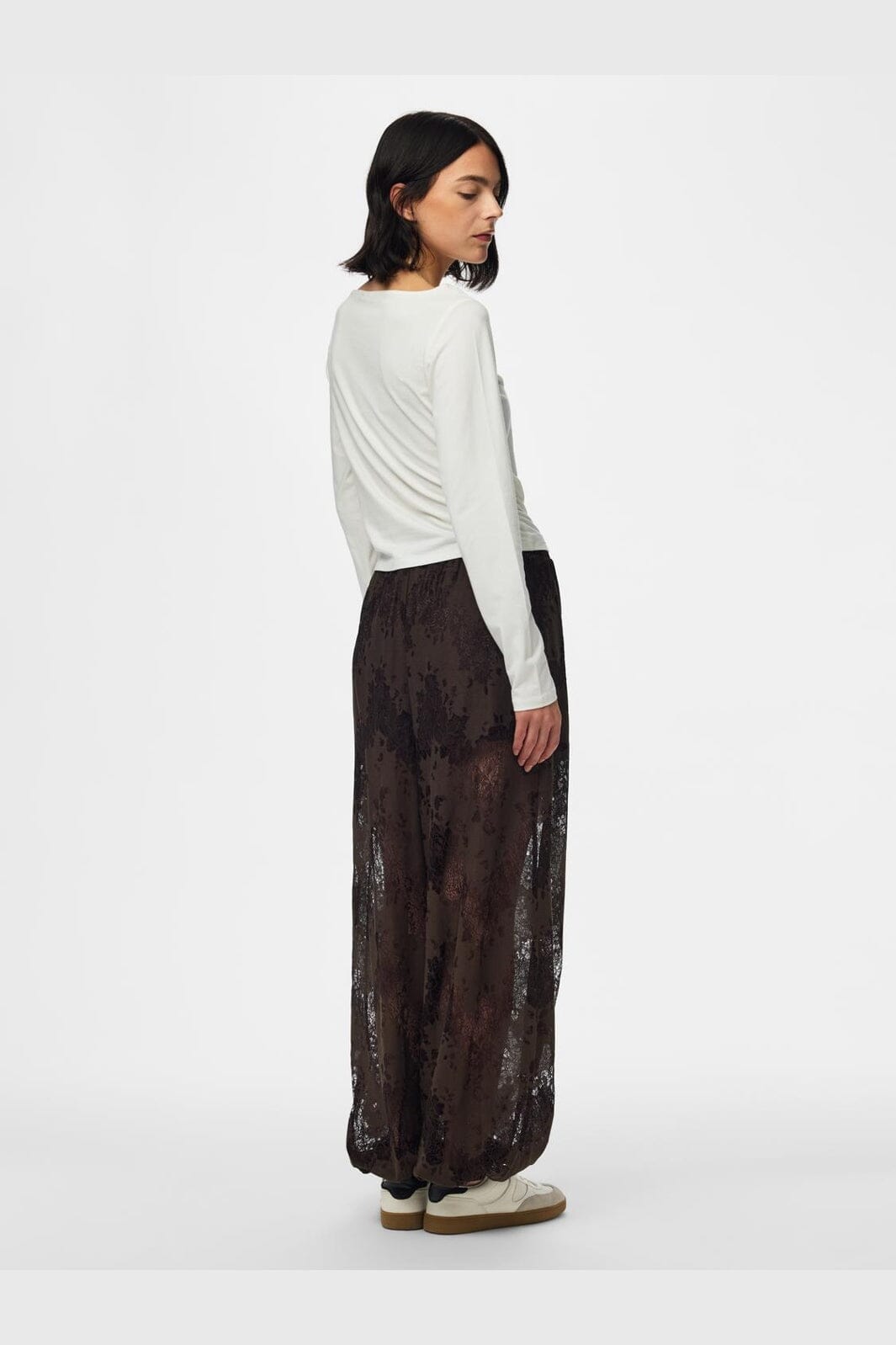Pieces - Pcnorinne Balloon Pants - 5171275 Hot Fudge
