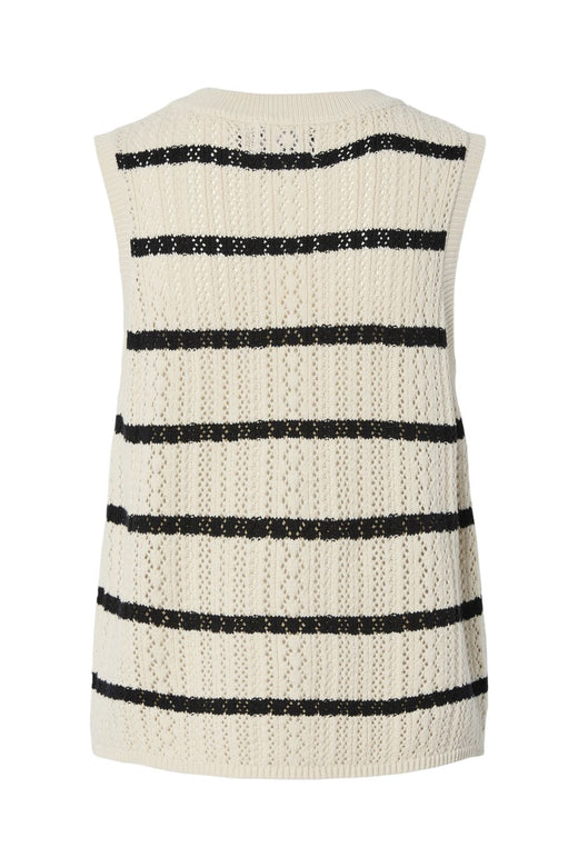 Pieces - Pcnuka Sl O-Neck Knit 17158719 - 4790683 - Birch Black