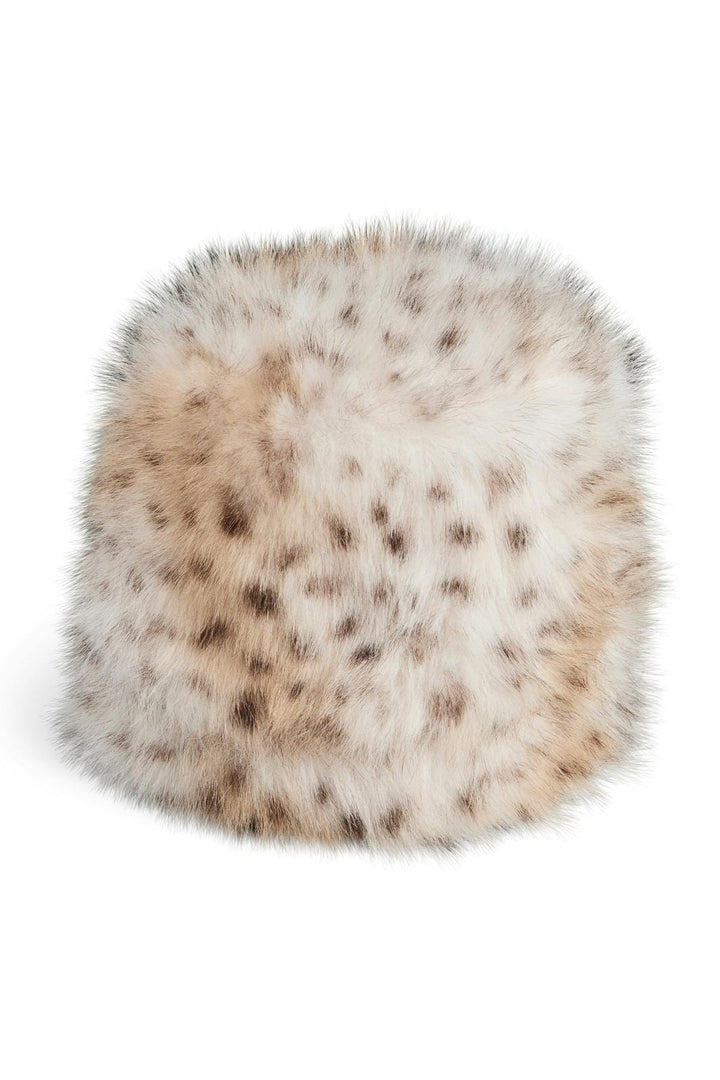 Pieces - Pcplush Fluffy Hat - 5023238 Cloud Dancer Leopard Huer 