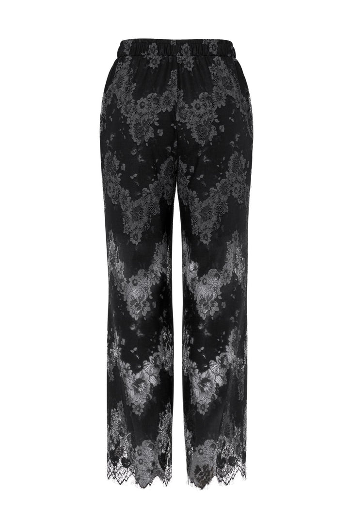 Pieces - Pcrinne Straight Lace Pants Kca - 5071423 Black