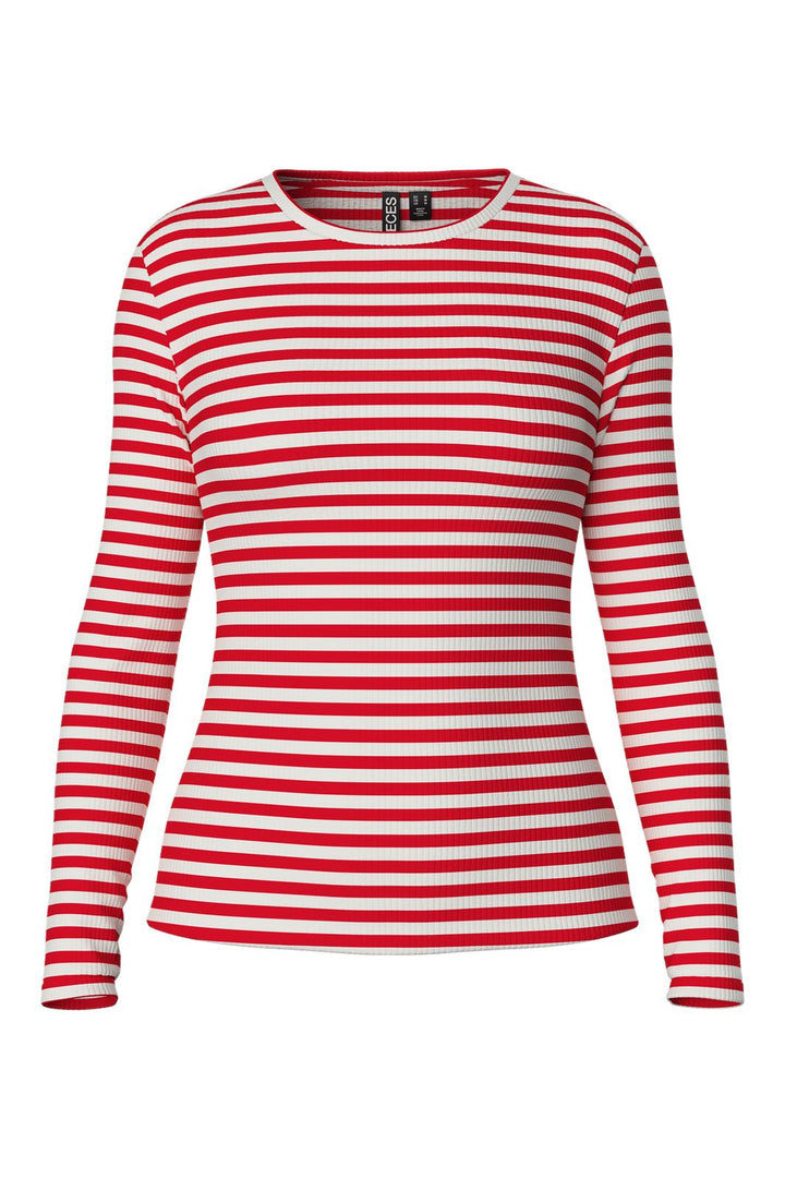 Pieces - Pcruka Ls Top - 4641383 Lollipop Cloud Dancer