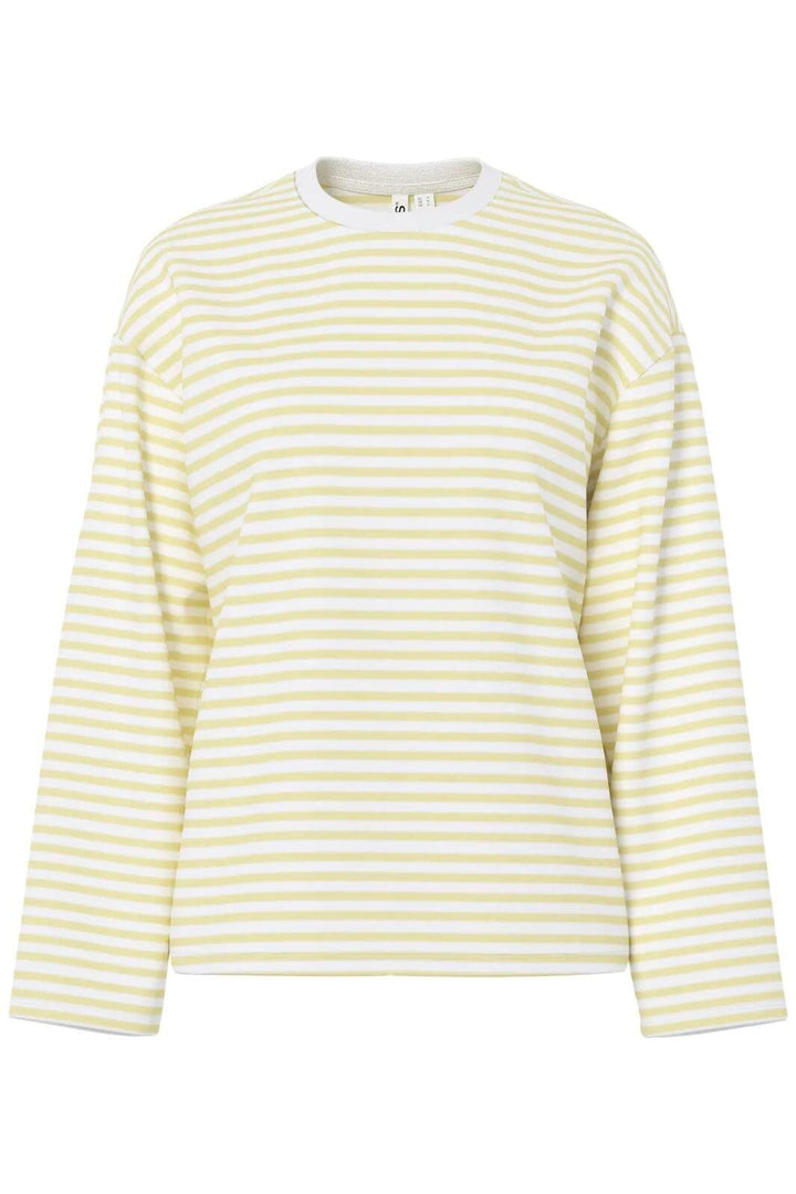 Pieces - Pcsadie Ls Top - 5090857 Bright White French Vanilla T-shirts 