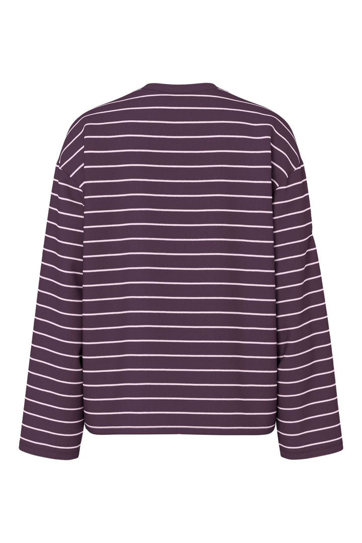 Pieces - Pcsadie Ls Top - 5127782 Plum Perfect New Flushing Pink